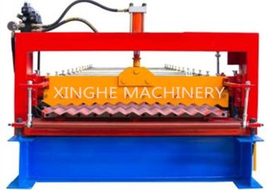 China Das automatische Metall 850, welches die gewölbte Fliesen-Rolle bildet Maschine/überdacht, färbte die Stahlblech-Rolle, die Maschine herstellt fournisseur