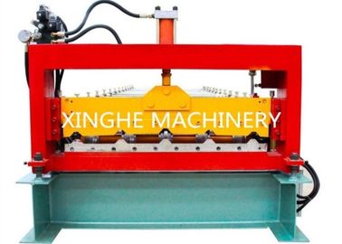 Automatisches Zink PLC, welches die Doppelschicht-Rolle bildet die Maschinen-/Dach-Platte bildet Maschine überdacht fournisseur